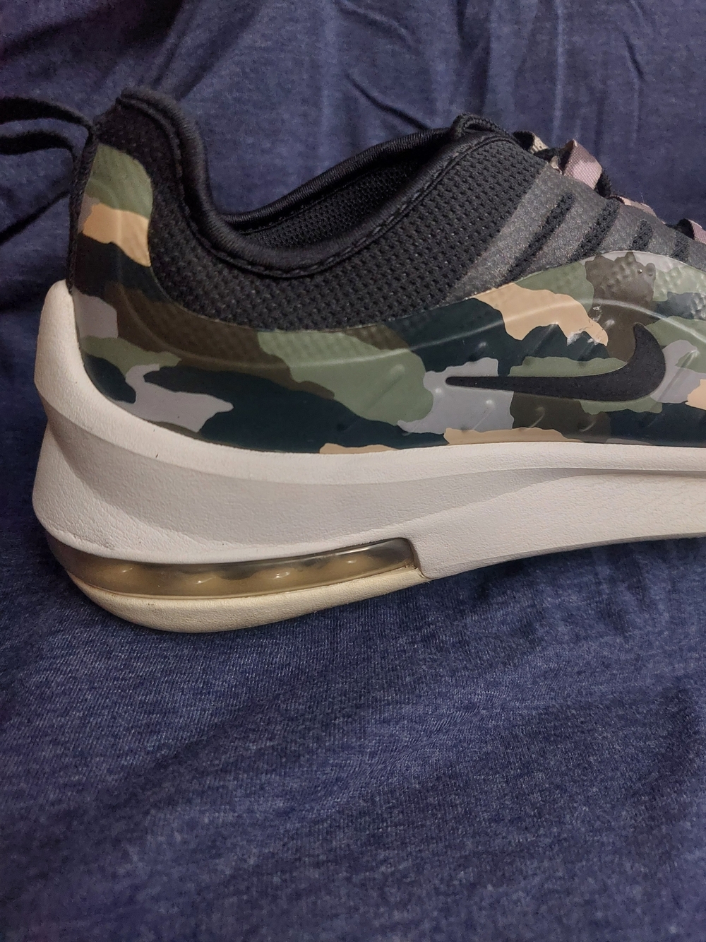 Nike Air Max Women's Camo Print Athletic Shoes in Black and Olive Sz 8 - Picture 11 of 16